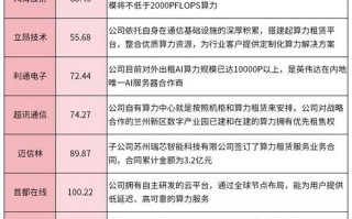 算力租赁前十龙头-算力租赁最厉害三个公司